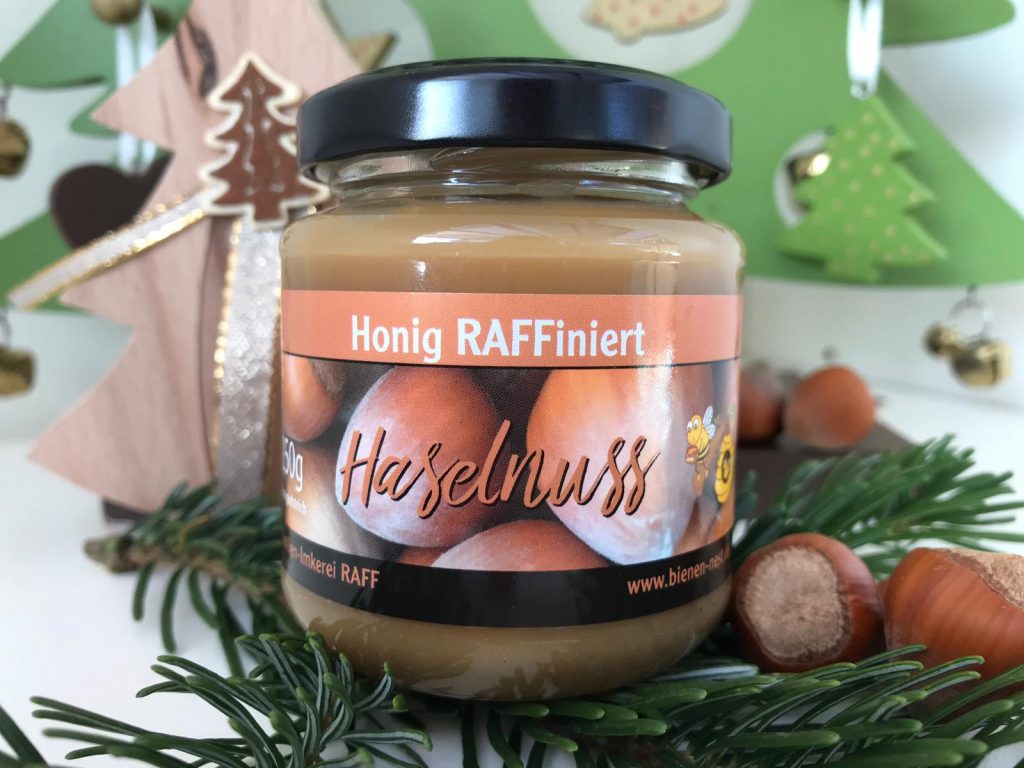 Honig RAFFiniert Hasselnuss